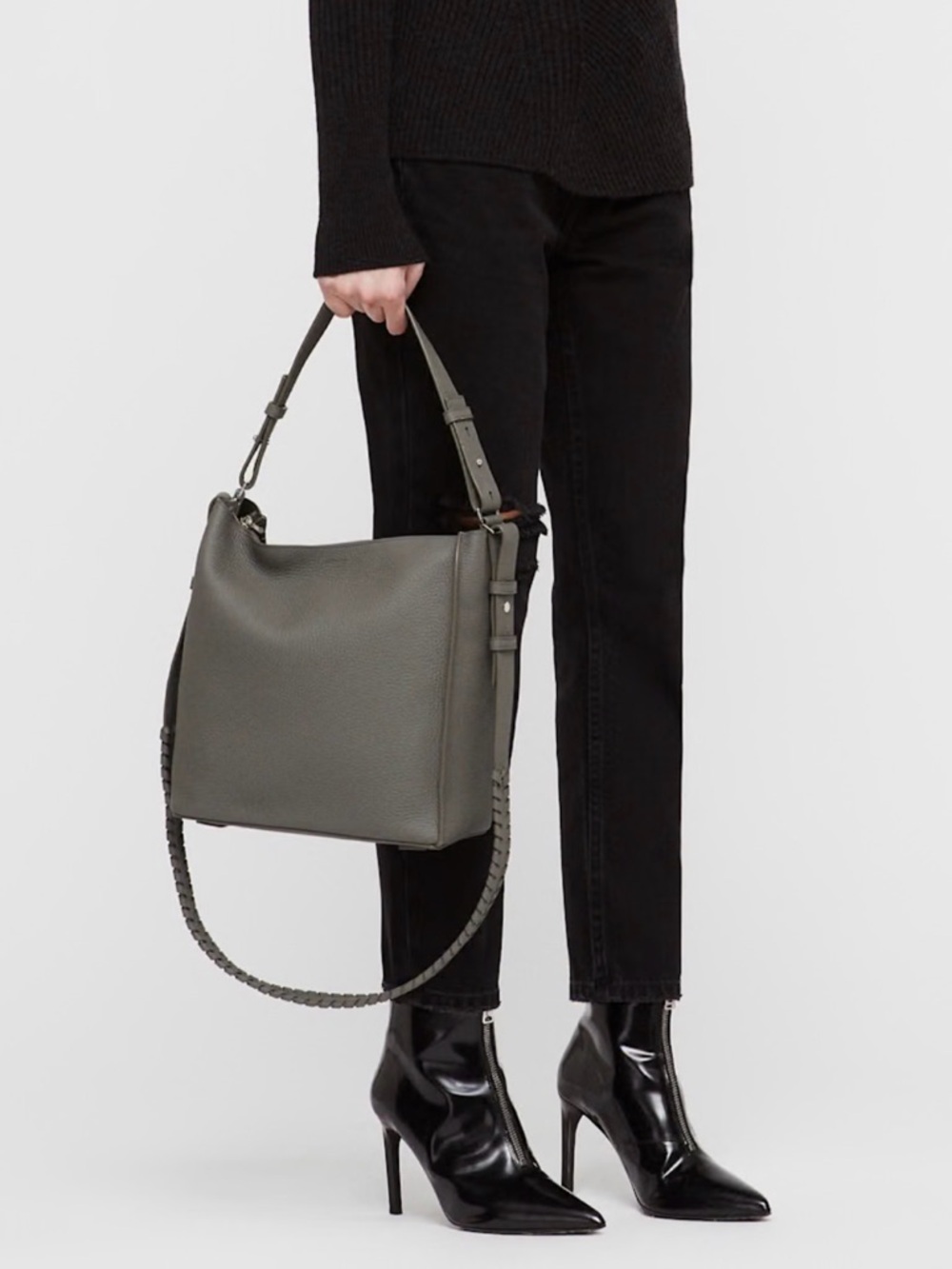 All Saints Black Kita shoulder bag - Picture 7 of 7